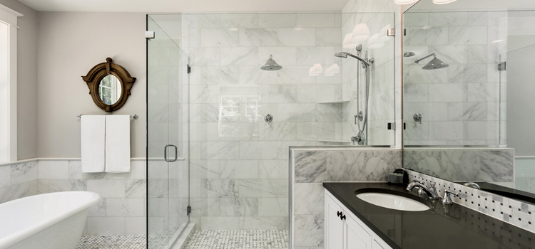 bathroom shower door installation in Granite Bay